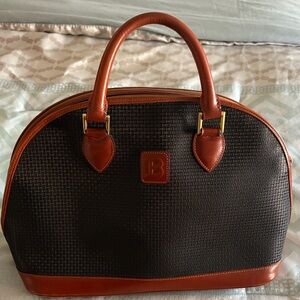 Bally Black and Brown Leather Handbag